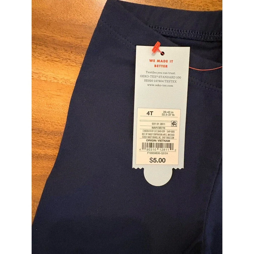 NWT/NWOT Old Navy, Carters, Cat & Jack Leggings Bundle, Navy and Hearts, Size 4T